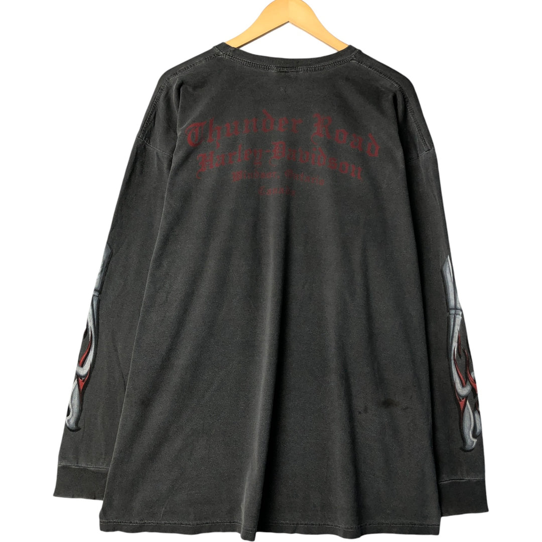 Harley-Davidson Motorcycle Bike T-shirt, Men's XXL cotton gray type Vintage Second Hand