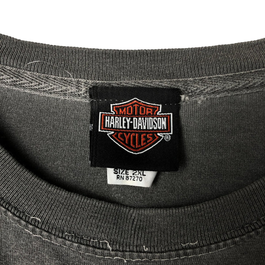 Harley-Davidson Motorcycle Bike T-shirt, Men's XXL cotton gray type Vintage Second Hand