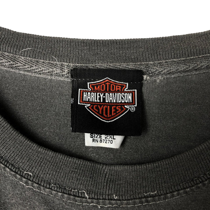 Harley-Davidson Motorcycle Bike T-shirt, Men's XXL cotton gray type Vintage Second Hand