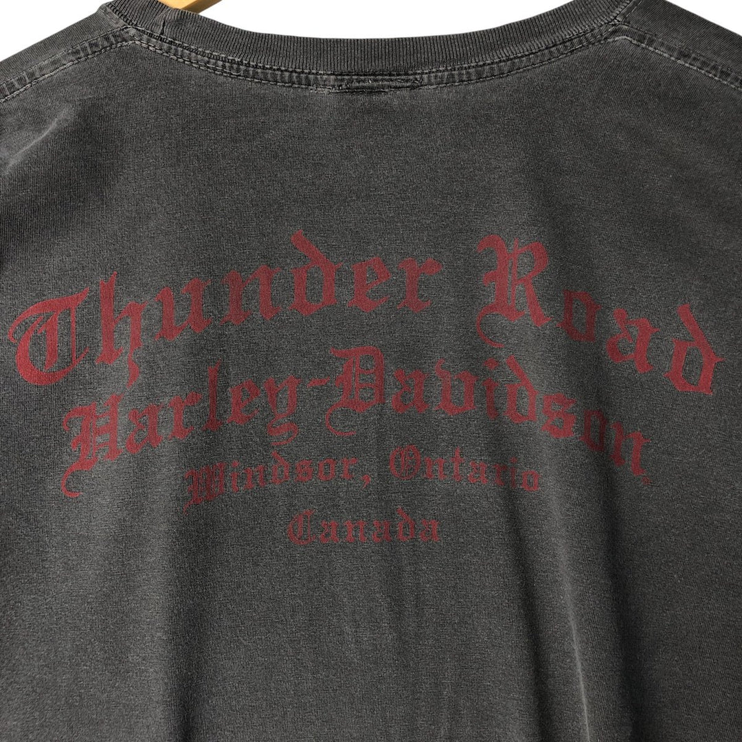 Harley-Davidson Motorcycle Bike T-shirt, Men's XXL cotton gray type Vintage Second Hand
