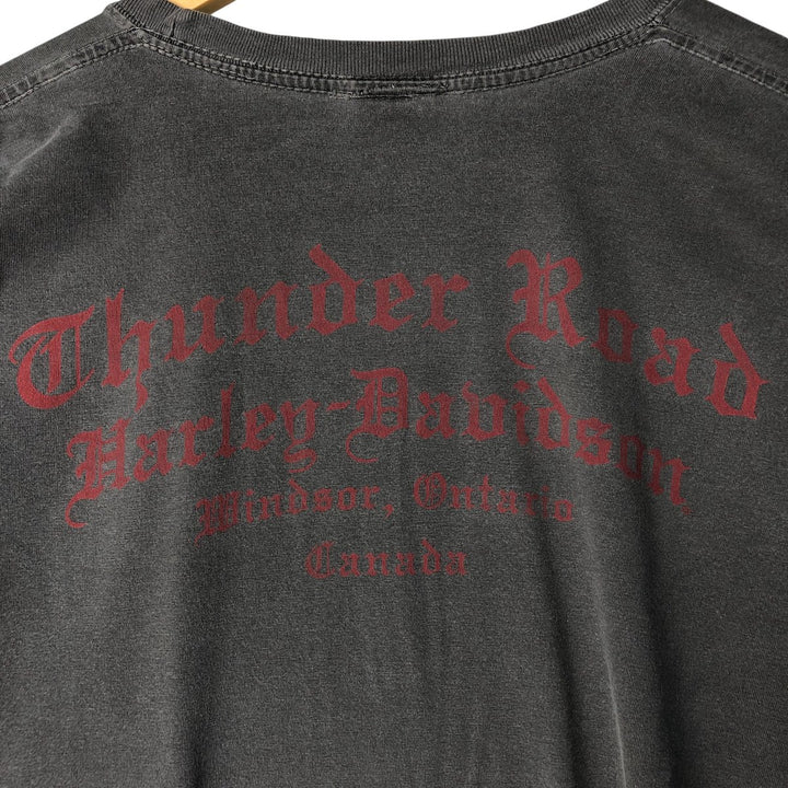 Harley-Davidson Motorcycle Bike T-shirt, Men's XXL cotton gray type Vintage Second Hand