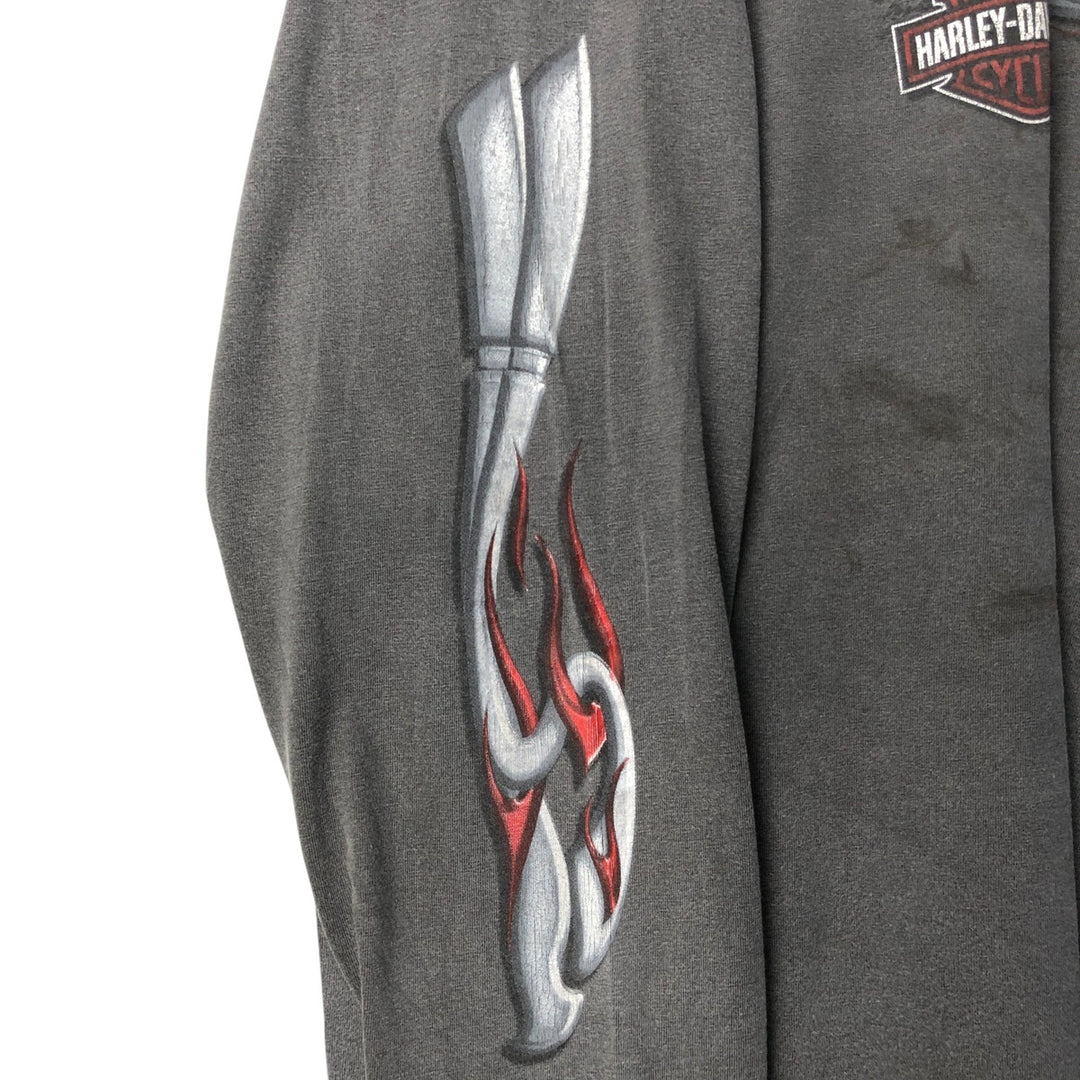 Harley-Davidson Motorcycle Bike T-shirt, Men's XXL cotton gray type Vintage Second Hand
