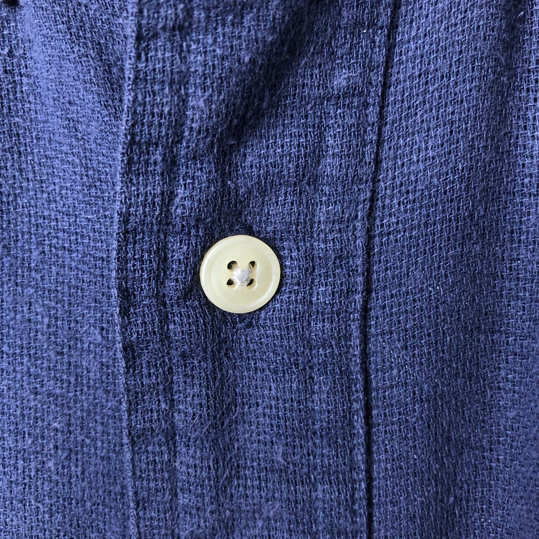 90'S Ralph Lauren CHAPS short sleeve button down shirt men's XL size vintage cotton navy blue type Vintage Second Hand