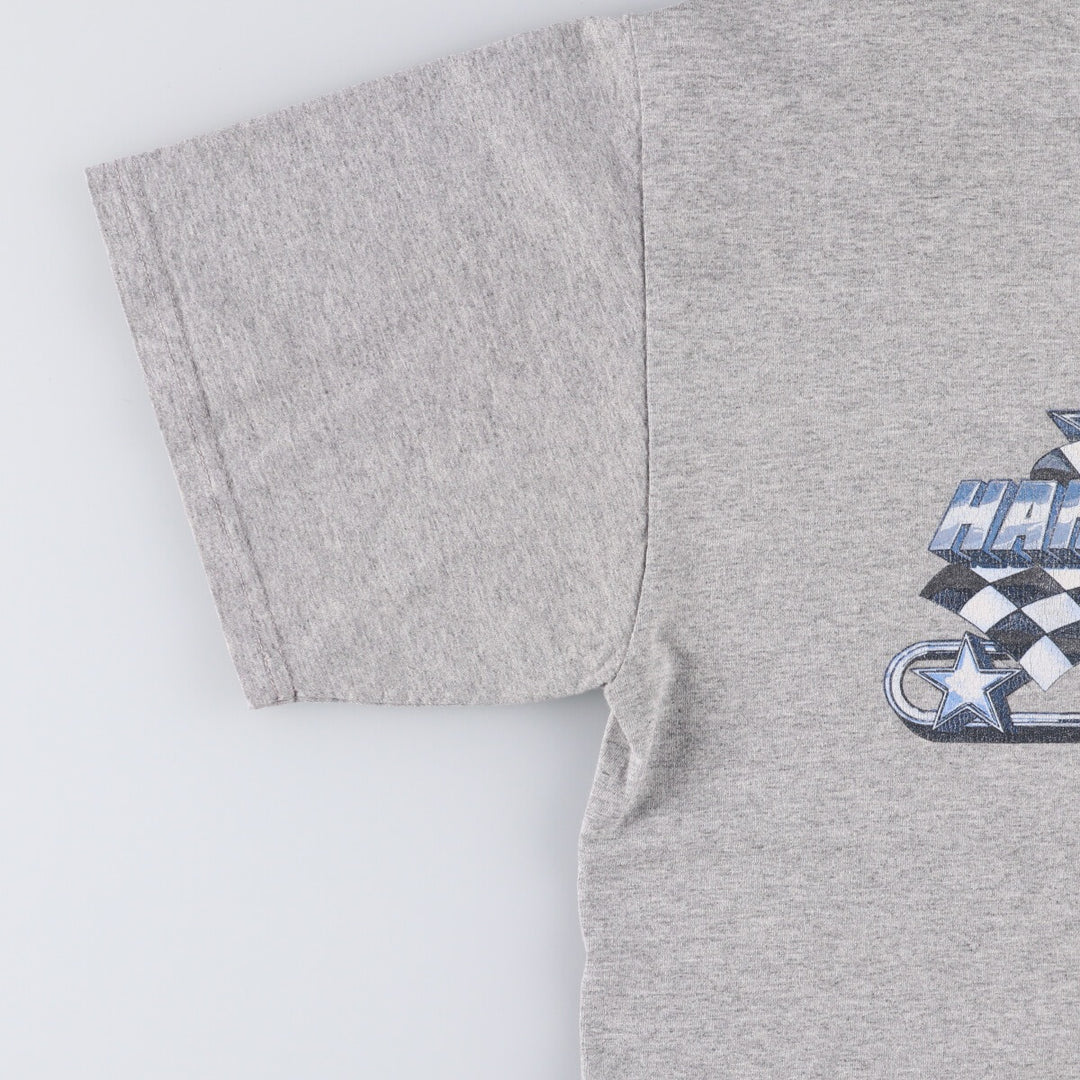 00'S Harley-Davidson Eagle Pattern Motorcycle Bike T-shirt Men's L size cotton gray type Vintage Second Hand