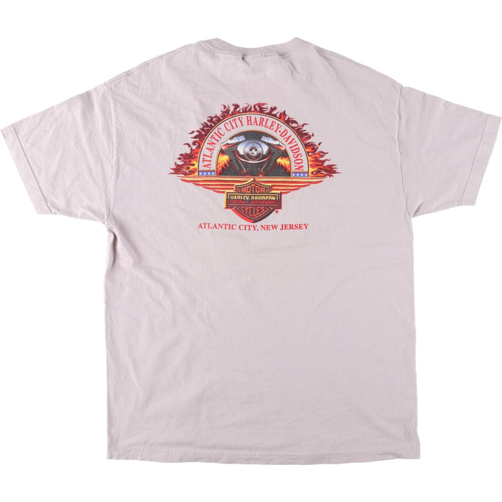 00'S Harley-Davidson Motorcycle Bike T-shirt Made in USA Men's XL cotton gray type Vintage Second Hand
