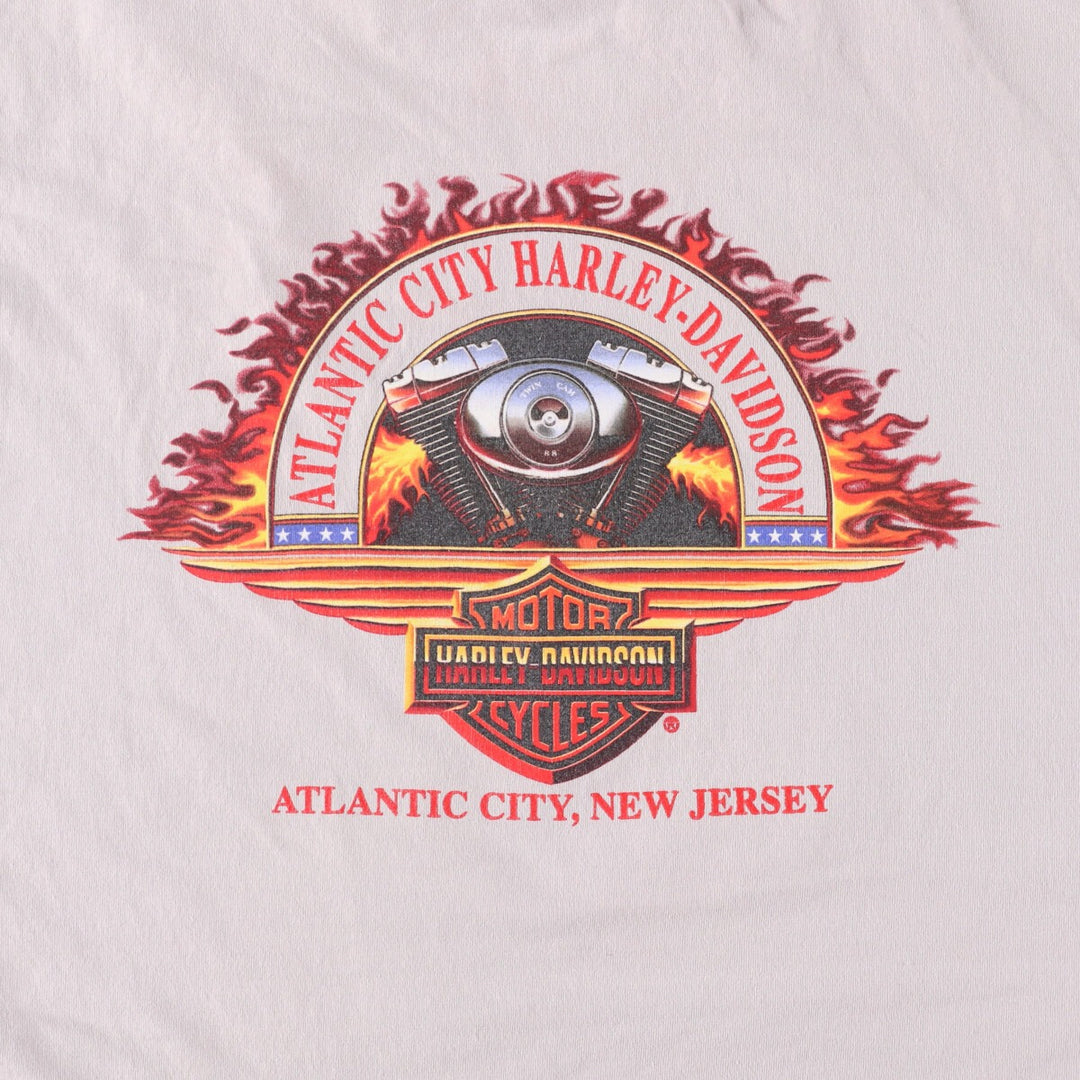 00'S Harley-Davidson Motorcycle Bike T-shirt Made in USA Men's XL cotton gray type Vintage Second Hand