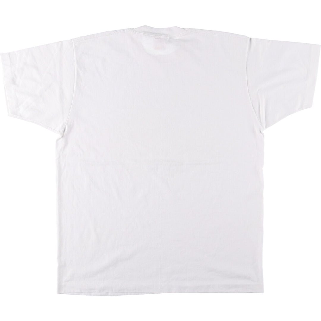 90'S Fruit of the Loom Message Print T-Shirt Made in USA Men's XL Vintage cotton white type Vintage Second Hand