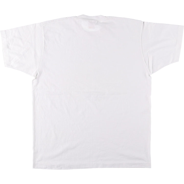 90'S Fruit of the Loom Message Print T-Shirt Made in USA Men's XL Vintage cotton white type Vintage Second Hand