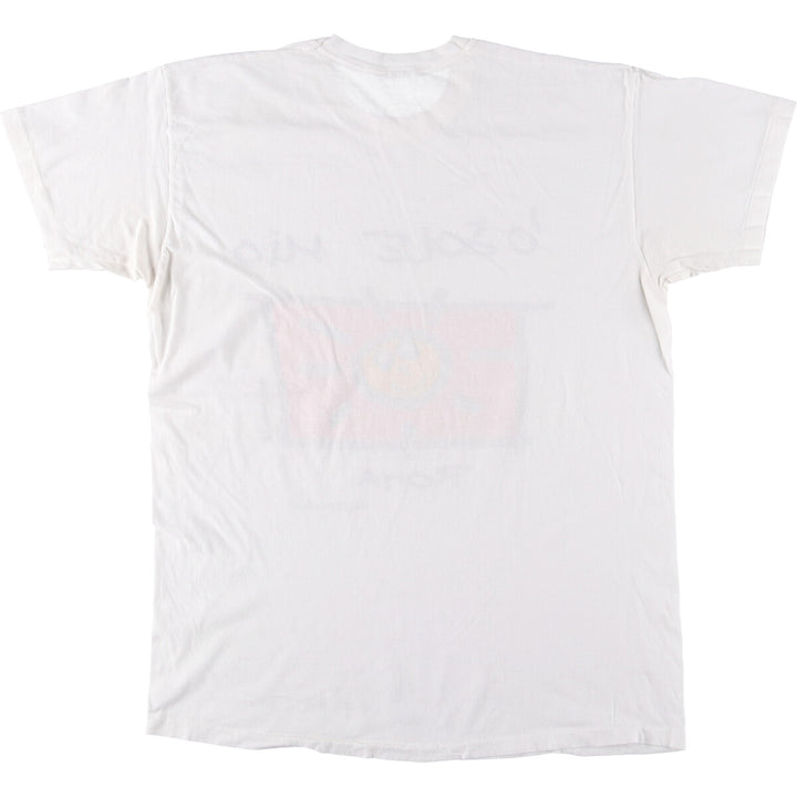 90'S Vintage Printed T-Shirt, Men's Size L unclear white type Vintage Second Hand