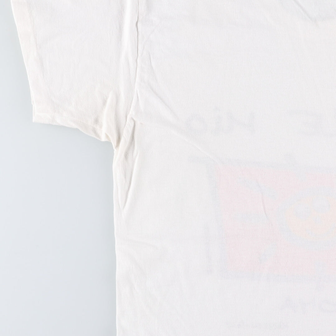 90'S Vintage Printed T-Shirt, Men's Size L unclear white type Vintage Second Hand