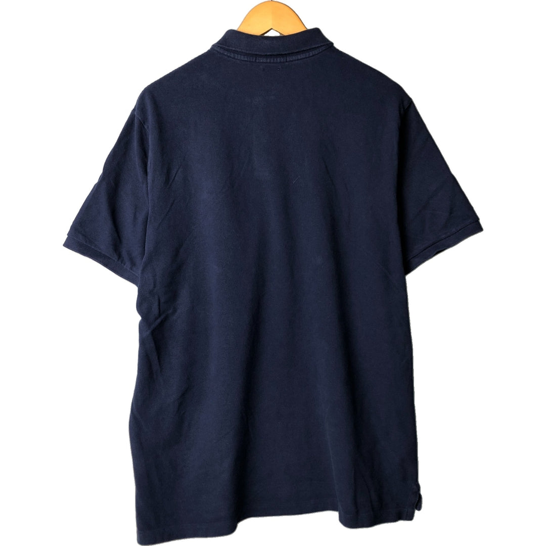 Ralph Lauren POLO RALPH LAUREN CLASSIC FIT short sleeve polo shirt for men size L cotton navy blue type Vintage Second Hand