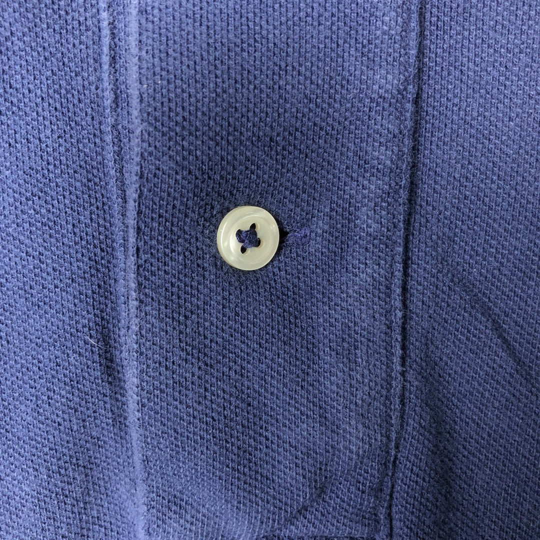 Ralph Lauren POLO RALPH LAUREN CLASSIC FIT short sleeve polo shirt for men size L cotton navy blue type Vintage Second Hand