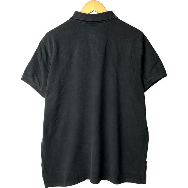 Ralph Lauren POLO RALPH LAUREN CUSTOM FIT short sleeve polo shirt men's XL equivalent cotton black type Vintage Second Hand