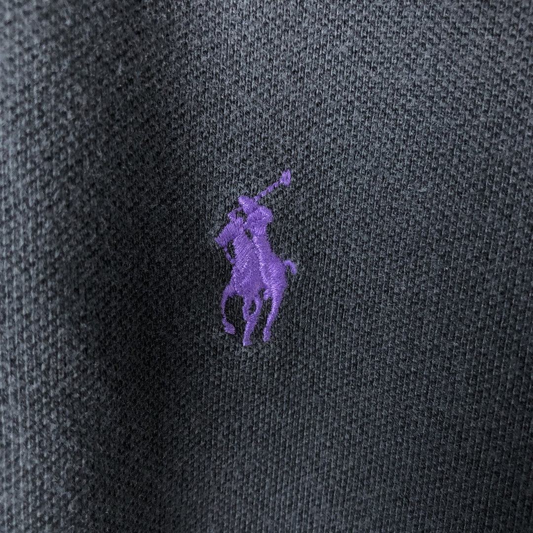 Ralph Lauren POLO RALPH LAUREN CUSTOM FIT short sleeve polo shirt men's XL equivalent cotton black type Vintage Second Hand