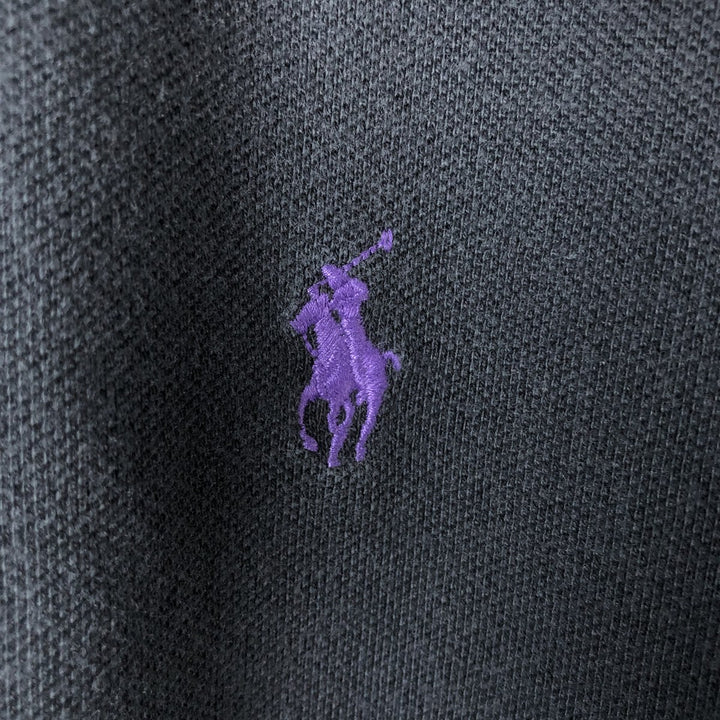 Ralph Lauren POLO RALPH LAUREN CUSTOM FIT short sleeve polo shirt men's XL equivalent cotton black type Vintage Second Hand
