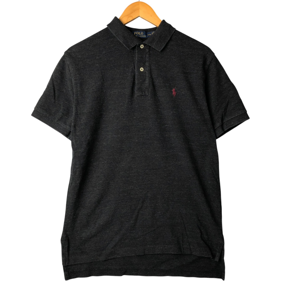 Ralph Lauren POLO RALPH LAUREN CLASSIC FIT short sleeve polo shirt men's XL equivalent cotton black type Vintage Second Hand