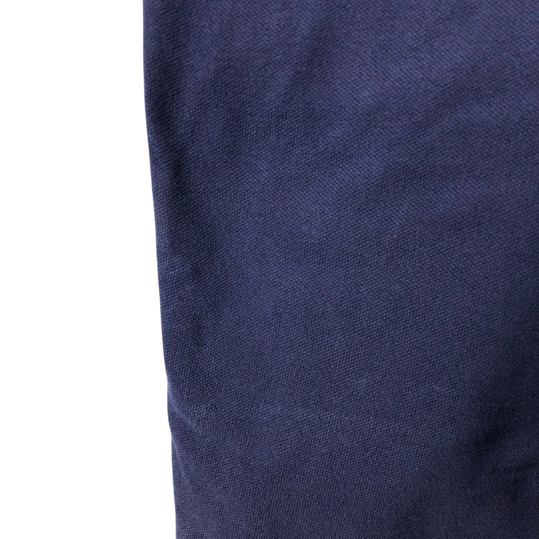 Ralph Lauren POLO by Ralph Lauren short sleeve polo shirt, men's XL size cotton navy blue type Vintage Second Hand