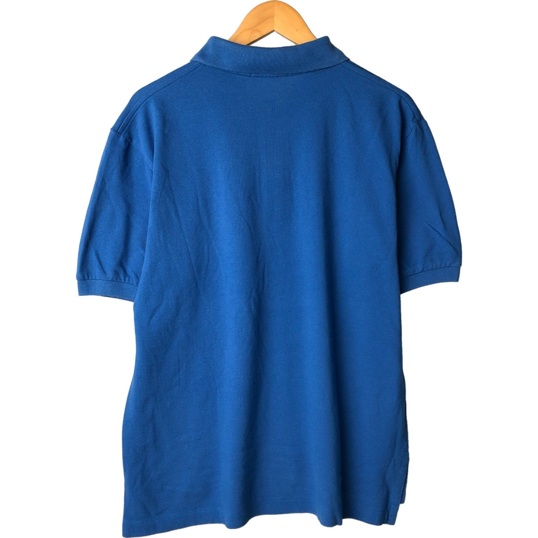 Ralph Lauren POLO by Ralph Lauren long sleeve polo shirt, men's size L unclear blue type Vintage Second Hand