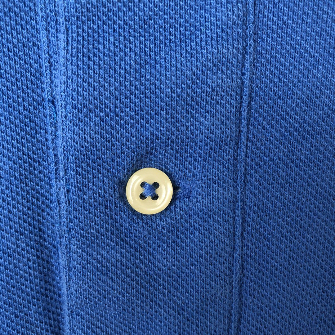 Ralph Lauren POLO by Ralph Lauren long sleeve polo shirt, men's size L unclear blue type Vintage Second Hand