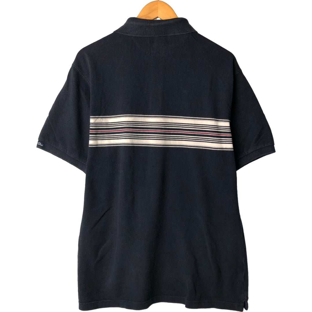 Ralph Lauren CHAPS short sleeve polo shirt, men's size L cotton black type Vintage Second Hand