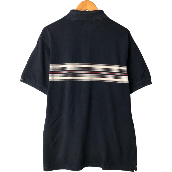 Ralph Lauren CHAPS short sleeve polo shirt, men's size L cotton black type Vintage Second Hand