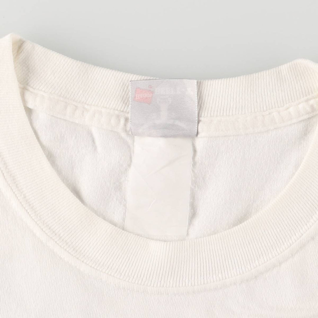 Hanes In-N-Out Burger Advertising T-Shirt, Men's Size L unclear white type Vintage Second Hand