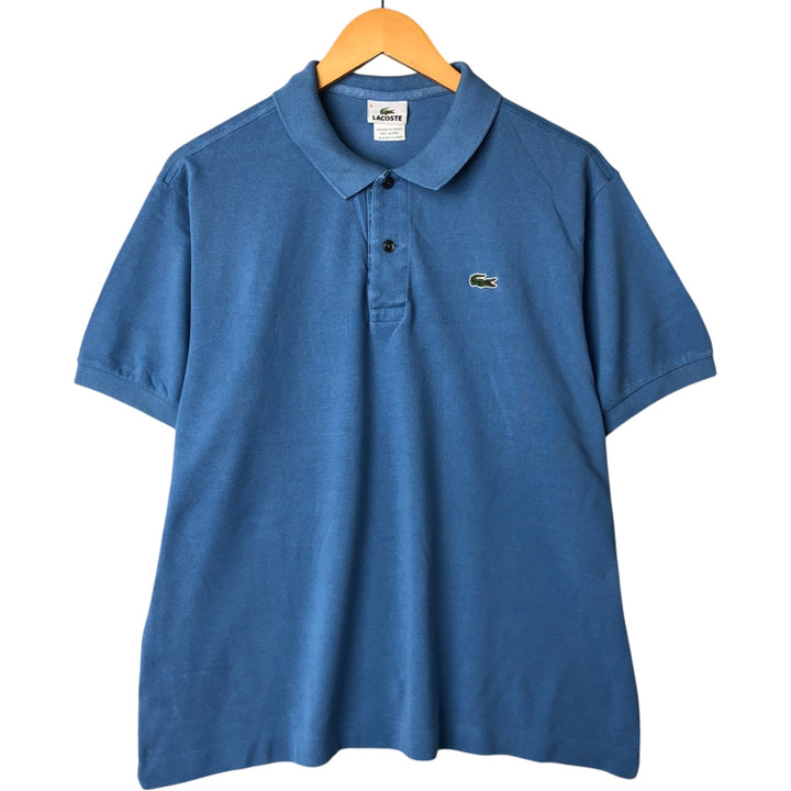 Lacoste LACOSTE French design short sleeve polo shirt size 6 men's XL equivalent cotton Blue type light blue Vintage Second Hand