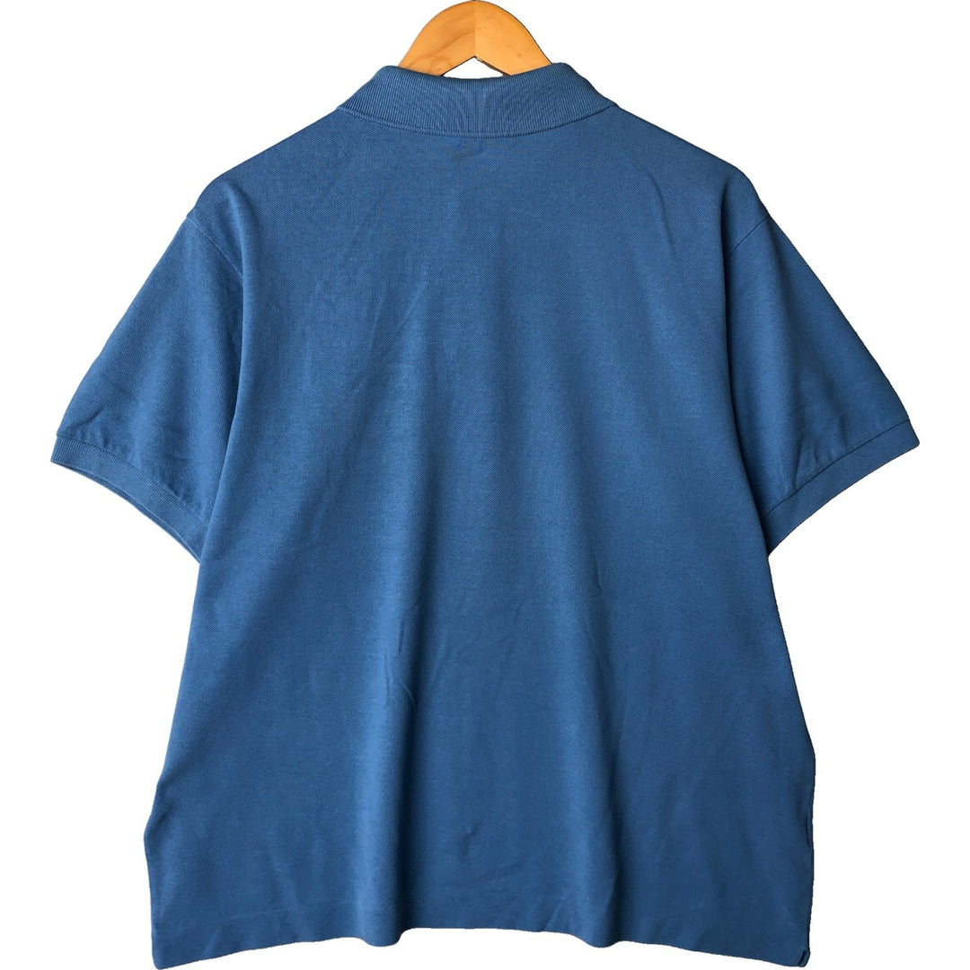 Lacoste LACOSTE French design short sleeve polo shirt size 6 men's XL equivalent cotton Blue type light blue Vintage Second Hand