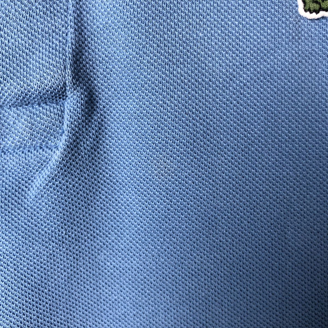 Lacoste LACOSTE French design short sleeve polo shirt size 6 men's XL equivalent cotton Blue type light blue Vintage Second Hand