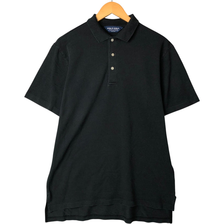 Ralph Lauren POLO GOLF Short Sleeve Polo Shirt Men's M Pima Cotton black type Vintage Second Hand