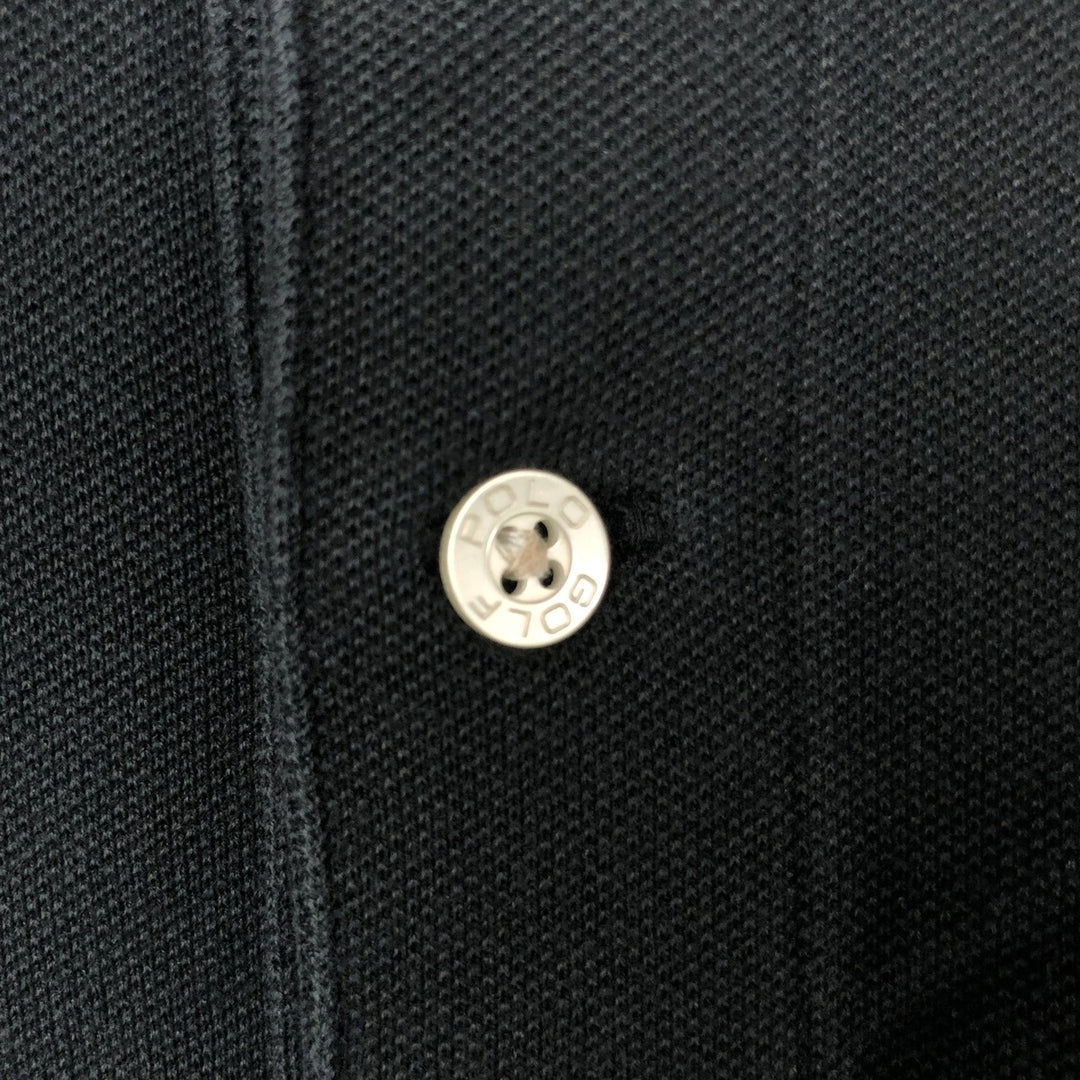 Ralph Lauren POLO GOLF Short Sleeve Polo Shirt Men's M Pima Cotton black type Vintage Second Hand