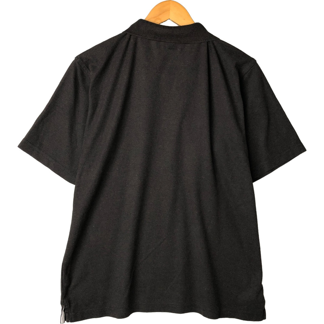 UMBRO short sleeve polo shirt, men's size L unclear black type Vintage Second Hand