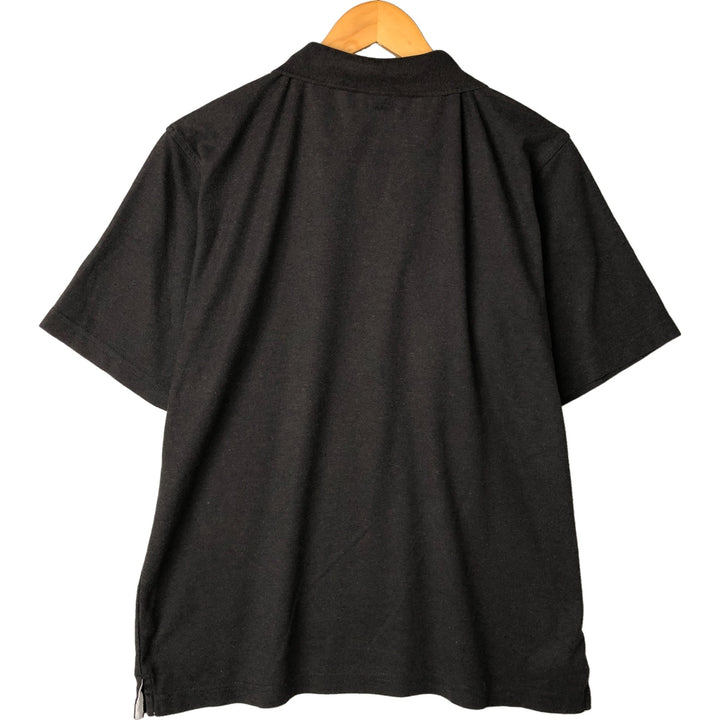 UMBRO short sleeve polo shirt, men's size L unclear black type Vintage Second Hand