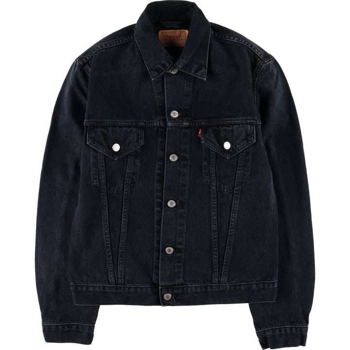 Levi's 70500-0473 Euro Model Black Denim Jacket, Men's Size L cotton black type Vintage Second Hand
