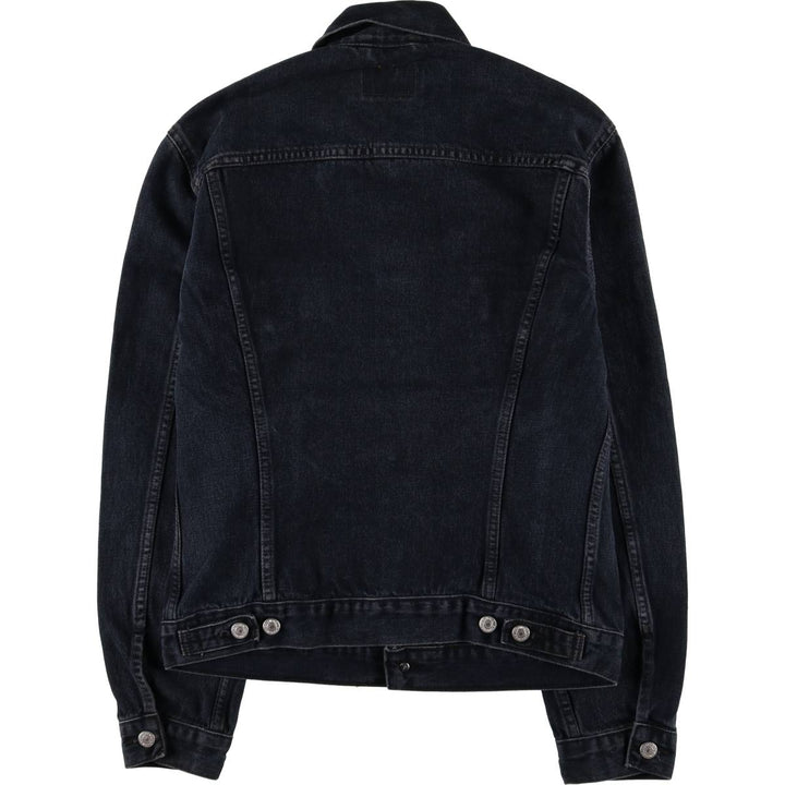 Levi's 70500-0473 Euro Model Black Denim Jacket, Men's Size L cotton black type Vintage Second Hand
