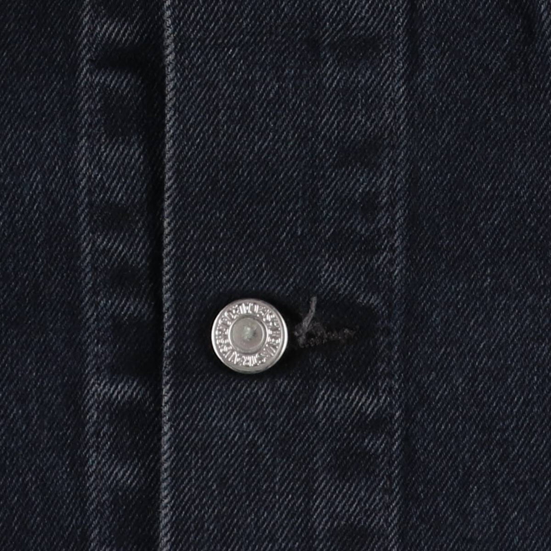 Levi's 70500-0473 Euro Model Black Denim Jacket, Men's Size L cotton black type Vintage Second Hand