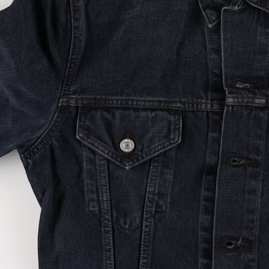 Levi's 70500-0473 Euro Model Black Denim Jacket, Men's Size L cotton black type Vintage Second Hand