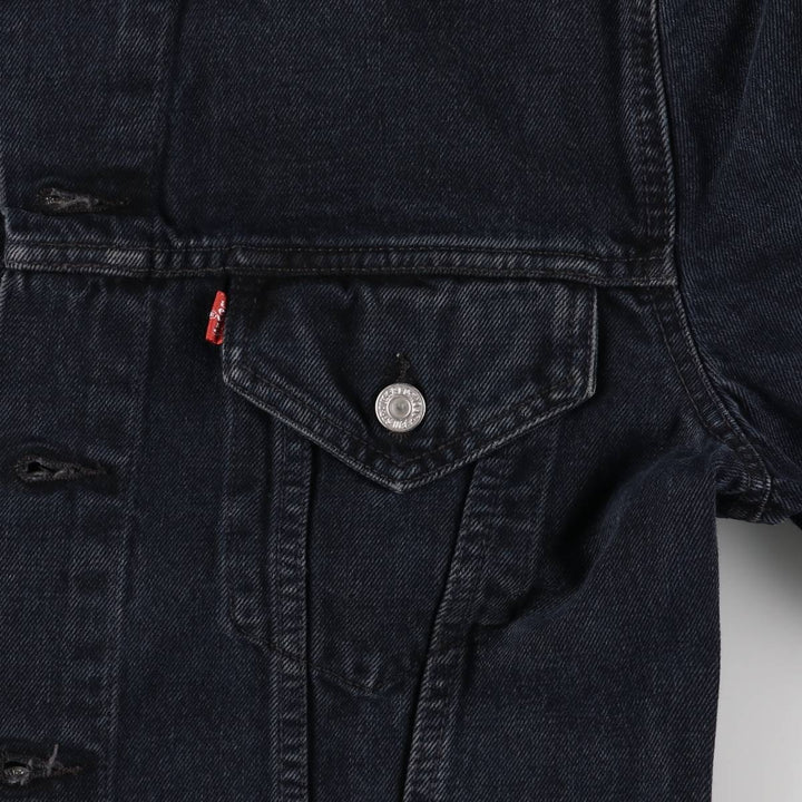 Levi's 70500-0473 Euro Model Black Denim Jacket, Men's Size L cotton black type Vintage Second Hand