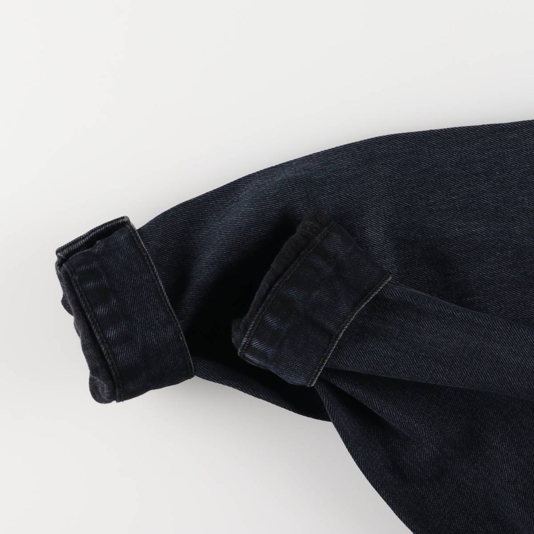 Levi's 70500-0473 Euro Model Black Denim Jacket, Men's Size L cotton black type Vintage Second Hand