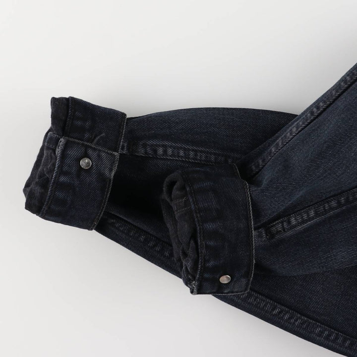 Levi's 70500-0473 Euro Model Black Denim Jacket, Men's Size L cotton black type Vintage Second Hand