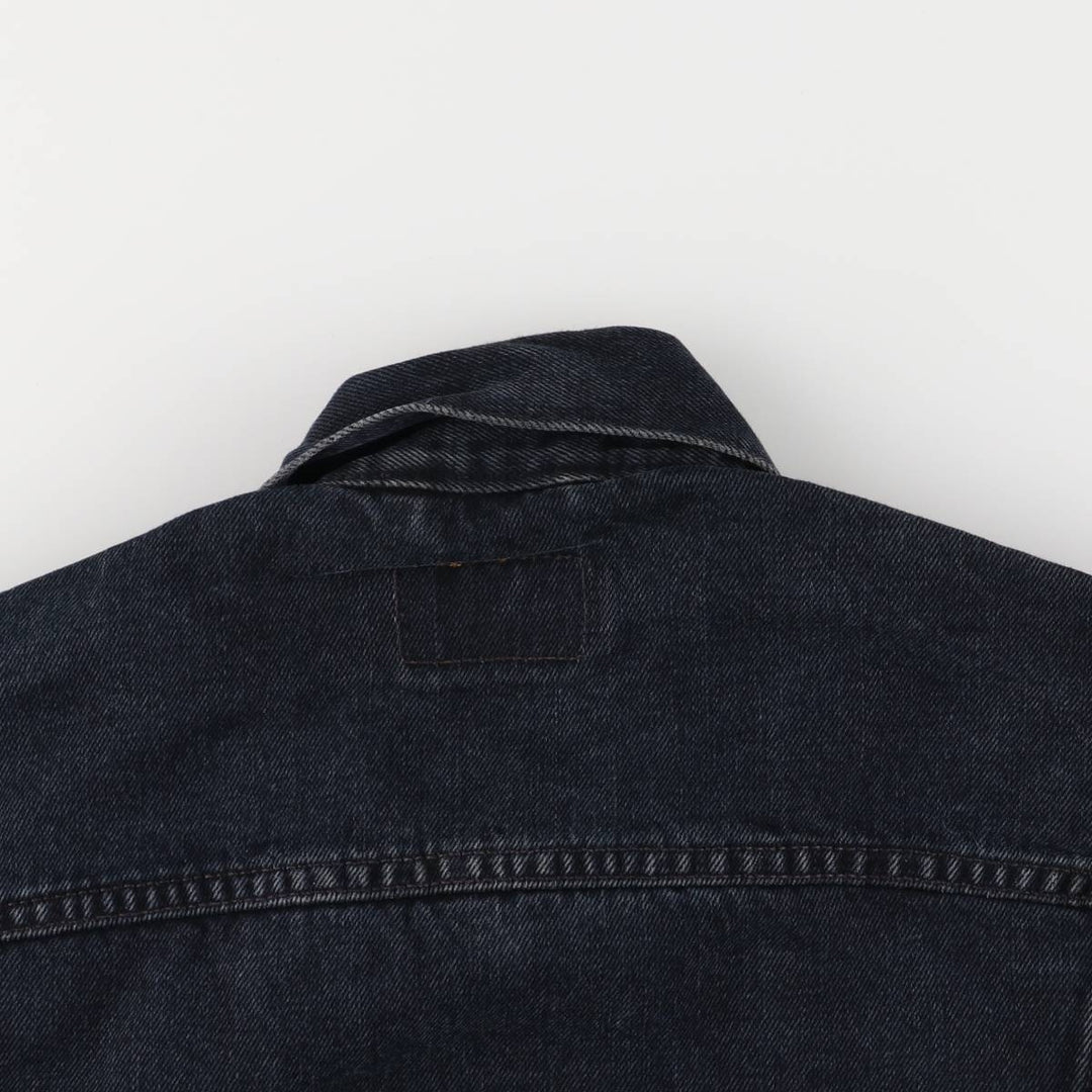 Levi's 70500-0473 Euro Model Black Denim Jacket, Men's Size L cotton black type Vintage Second Hand