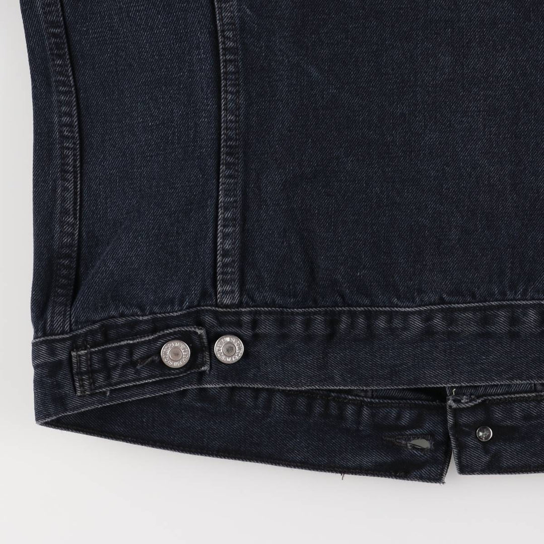 Levi's 70500-0473 Euro Model Black Denim Jacket, Men's Size L cotton black type Vintage Second Hand