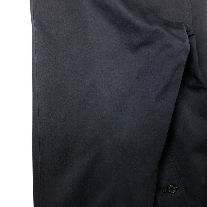 Burberry's London Balmacaan Coat, Made in England, Men's Size L cotton navy blue type Vintage Second Hand