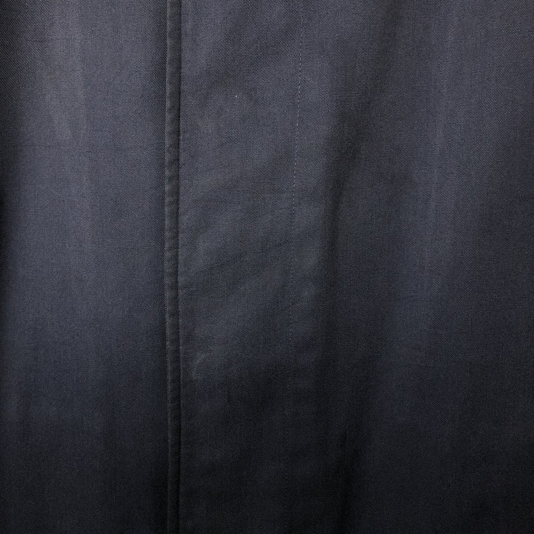 Burberry's London Balmacaan Coat, Made in England, Men's Size L cotton navy blue type Vintage Second Hand