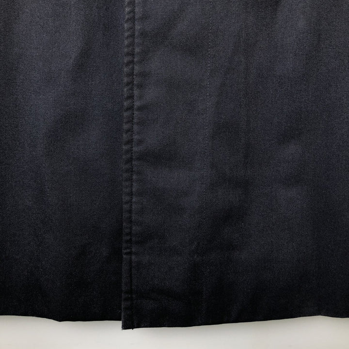 Burberry's London Balmacaan Coat, Made in England, Men's Size L cotton navy blue type Vintage Second Hand