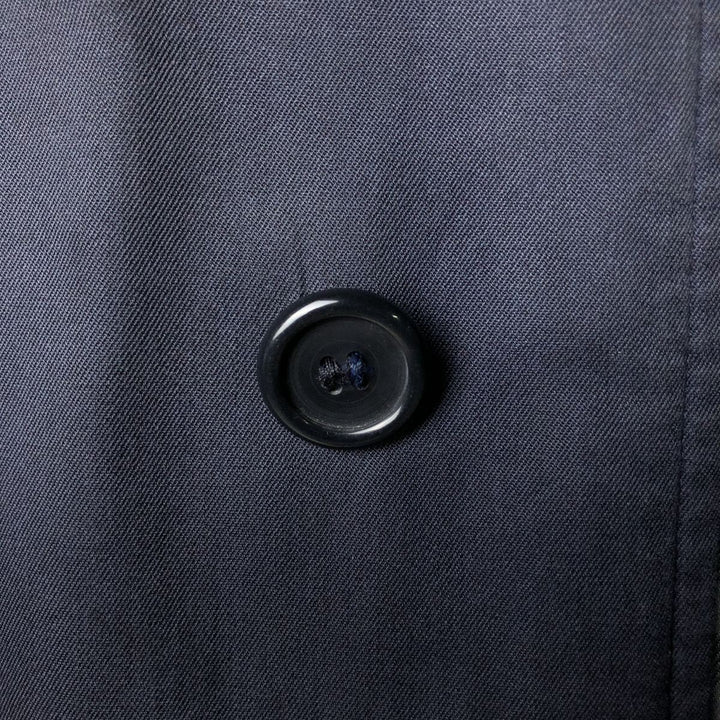 Burberry's London Balmacaan Coat, Made in England, Men's Size L cotton navy blue type Vintage Second Hand
