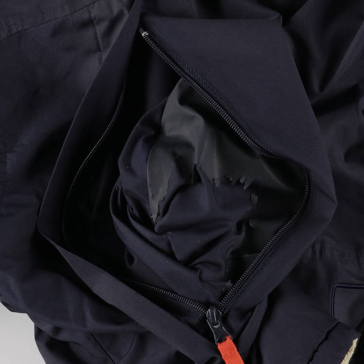 90'S Nautica reversible padded puffer jacket, men's size L polyester navy blue type Vintage Second Hand