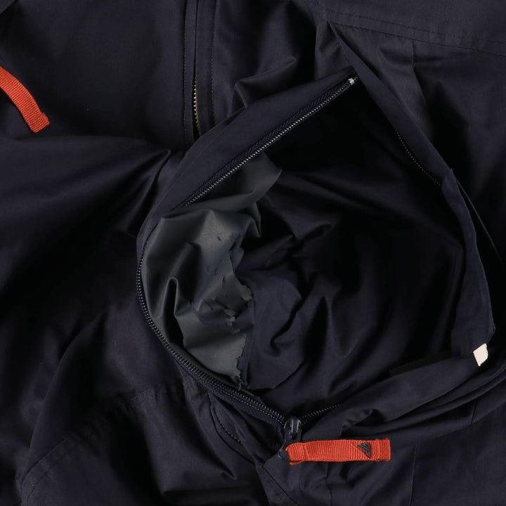 90'S Nautica reversible padded puffer jacket, men's size L polyester navy blue type Vintage Second Hand