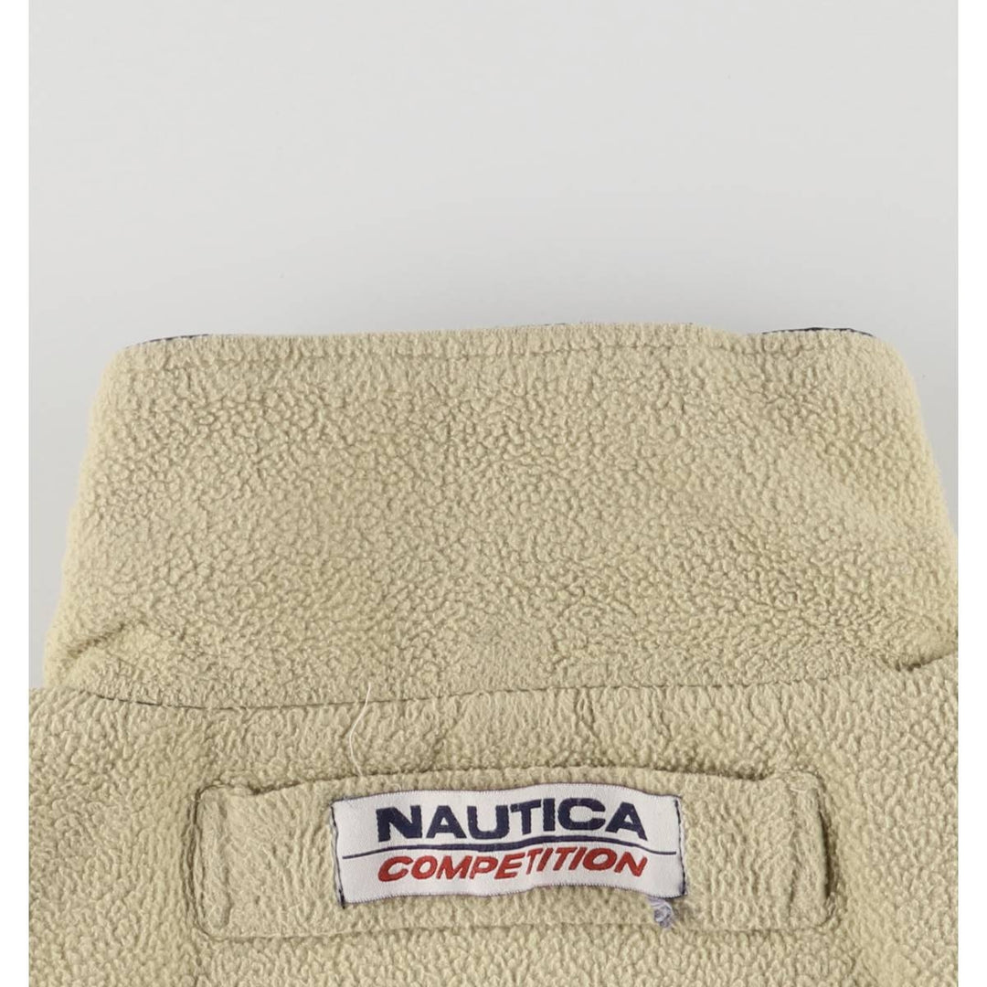 90'S Nautica reversible padded puffer jacket, men's size L polyester navy blue type Vintage Second Hand