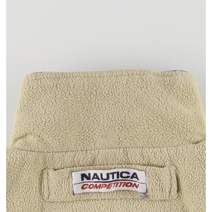 90'S Nautica reversible padded puffer jacket, men's size L polyester navy blue type Vintage Second Hand